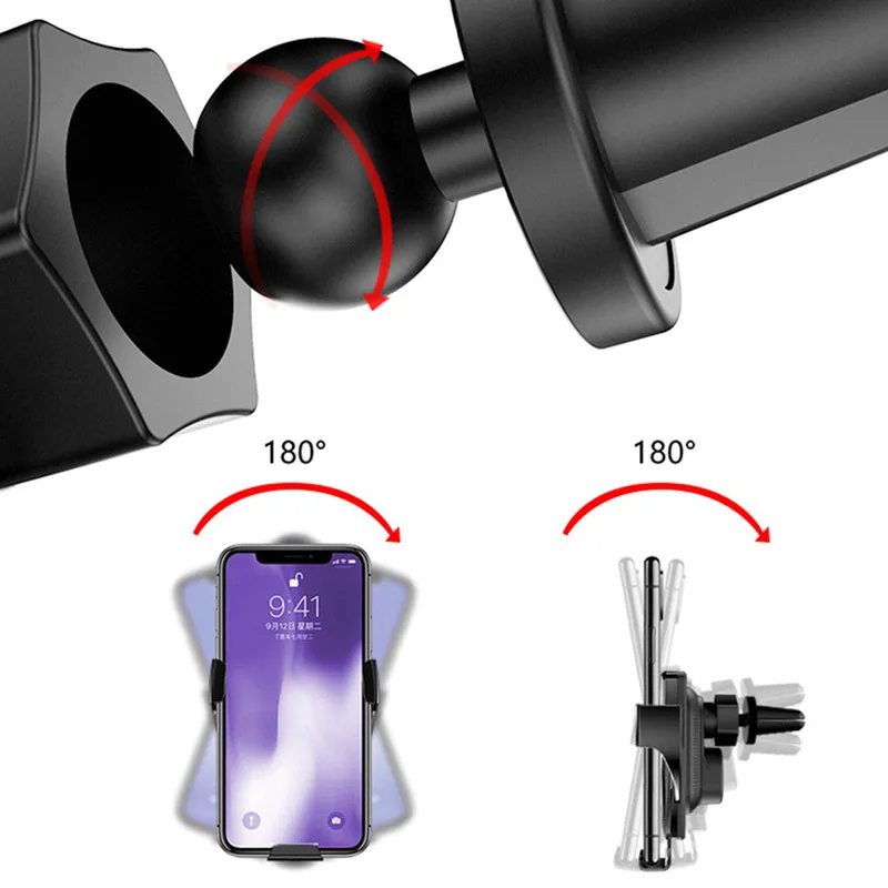 Быстрое беспроводное зарядное устройство с вращением на 180 градусов