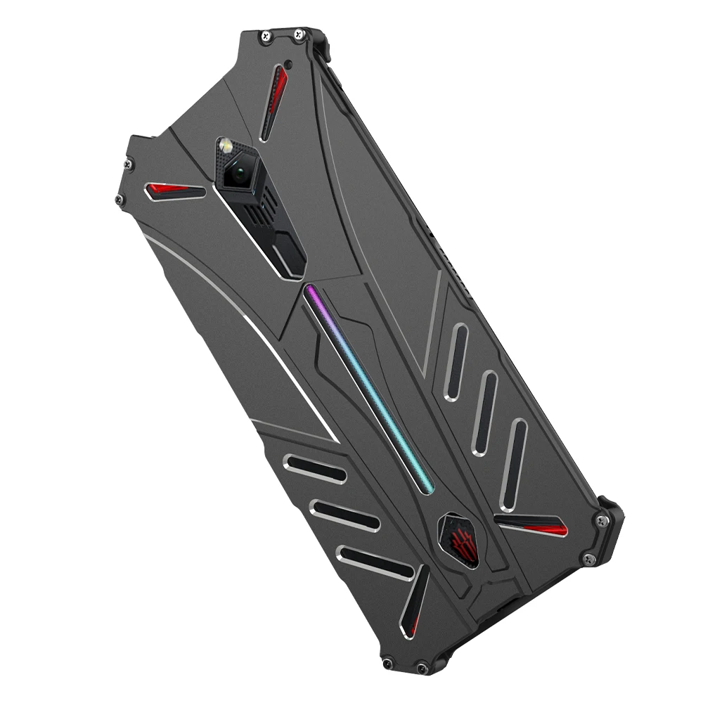 for ZTE Nubia Red Magic 3 DIABLO ROJO Devil 3S BATMAN Luxury Doom Heavy Duty Armor Metal Aluminum Phone Cases | Мобильные телефоны