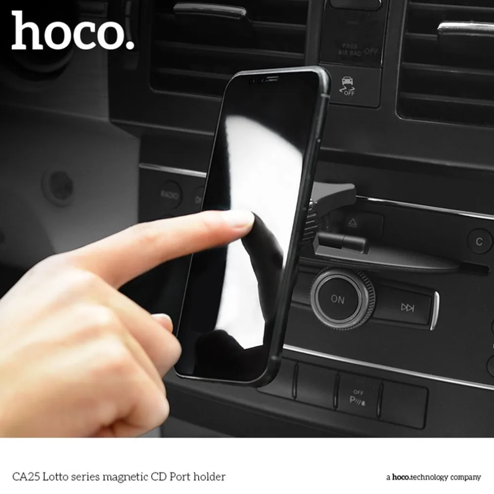 HOCO CA25 Универсальный Магнитный слот CD автомобильный держатель для телефона вращение на 360 градусов планшеты держатель для телефонов подставка подходит для iPhone