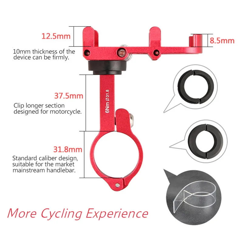 GUB 7 видов цветов велосипедный держатель для телефона с поворотом на 360 градусов
