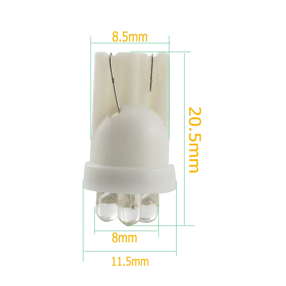 YM E Bright 10 шт. T10 светодиодный Ода для автомобиля 194 168 192 W5W светодиодсветильник