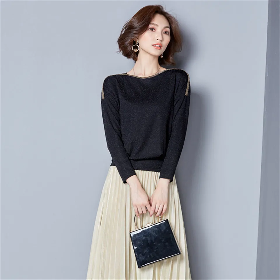 Женские топы большого размера Весенняя женская яркая блузка с длинным рукавом