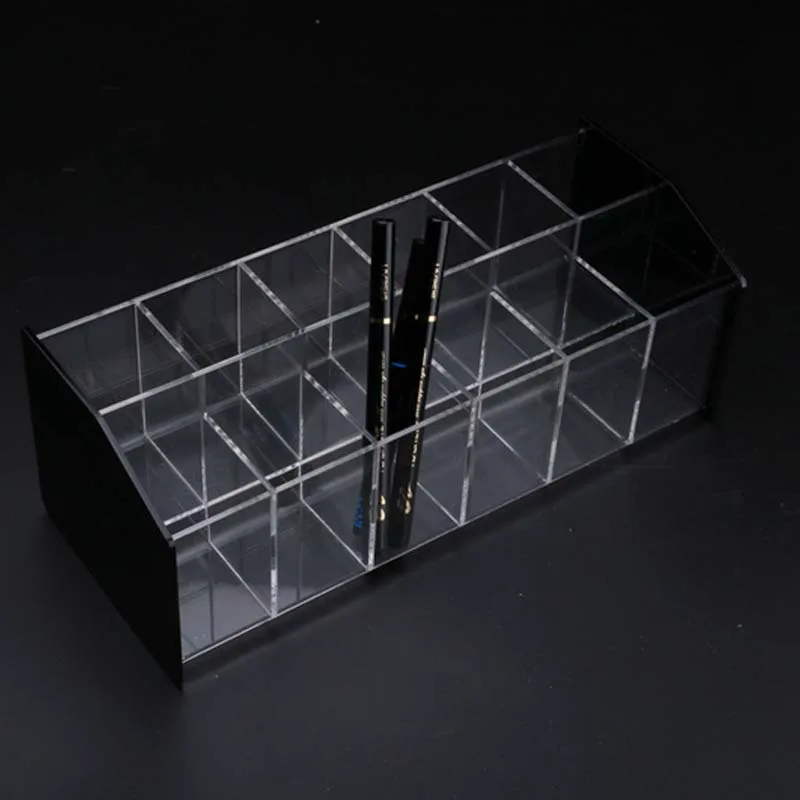 Акриловый стеллаж для ручек 2 слоя держателя шариковая ручка рамка маркер