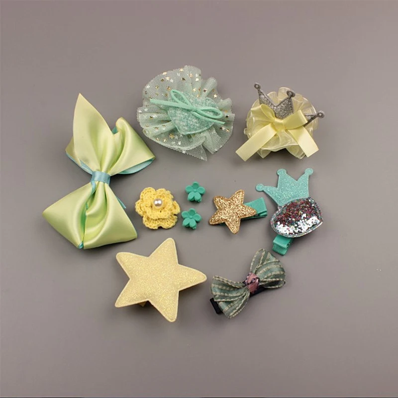 10 шт. новинка 2017 года безопасная Шпилька бант украшение для волос с кроличьей