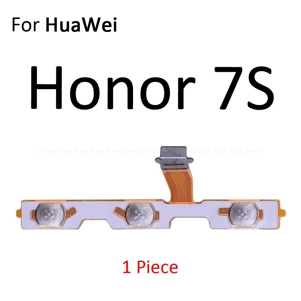Гибкий ленточный кабель с кнопкой включения и выключения звука для HuaWei Honor Play 8A 7A 7C 7X7 S 6A 6C 6X 5C Pro - Цвет: For Honor 7S