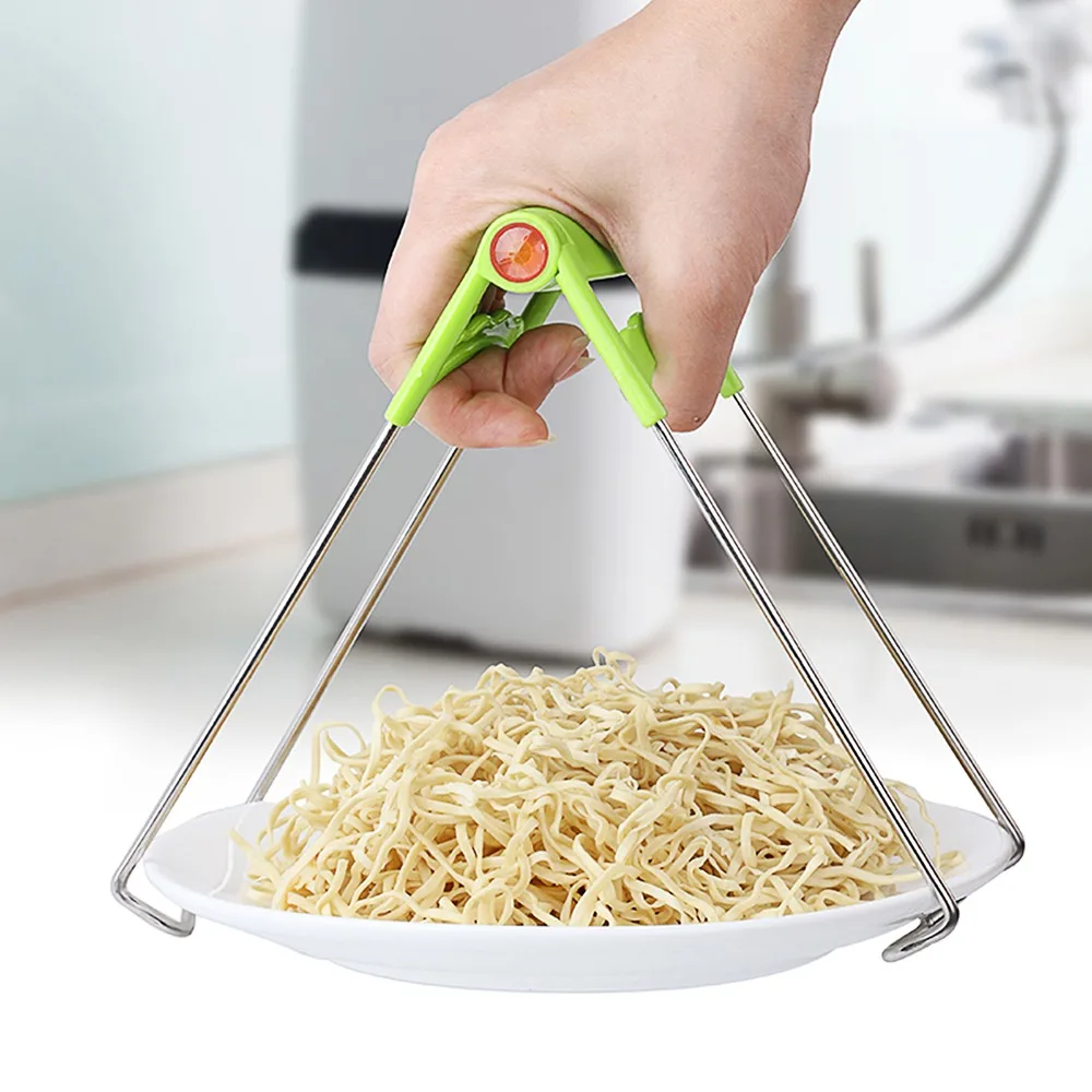 Складная тарелка для горячей посуды кухонный держатель из нержавеющей стали с