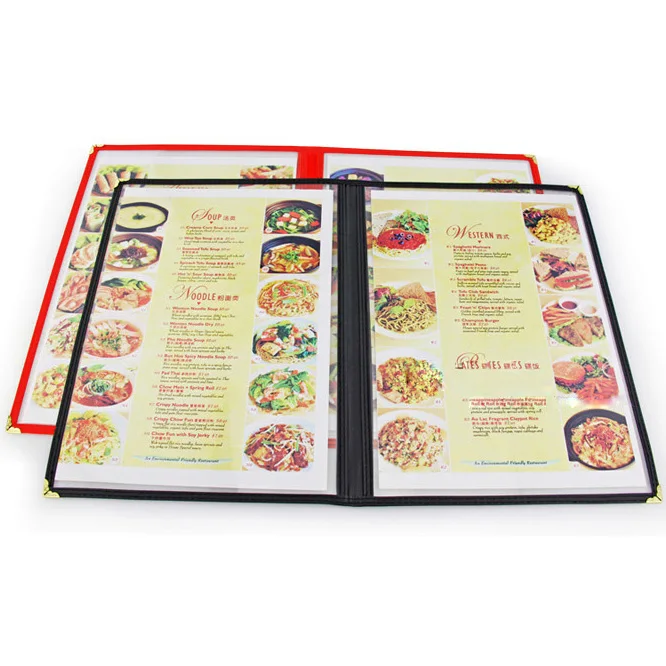 5/ПАК Ресторан рецепт меню покрывает ПВХ листы для защиты бумаги 2 Страница 4 вид (29