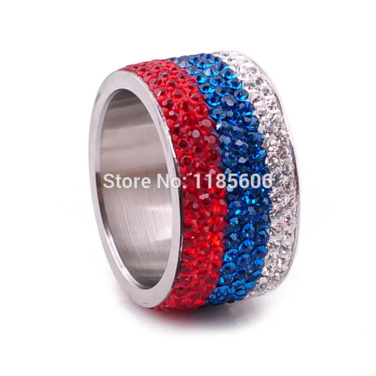 Новинка 2016 подвески с российским флагом ювелирные изделия модные кольца из