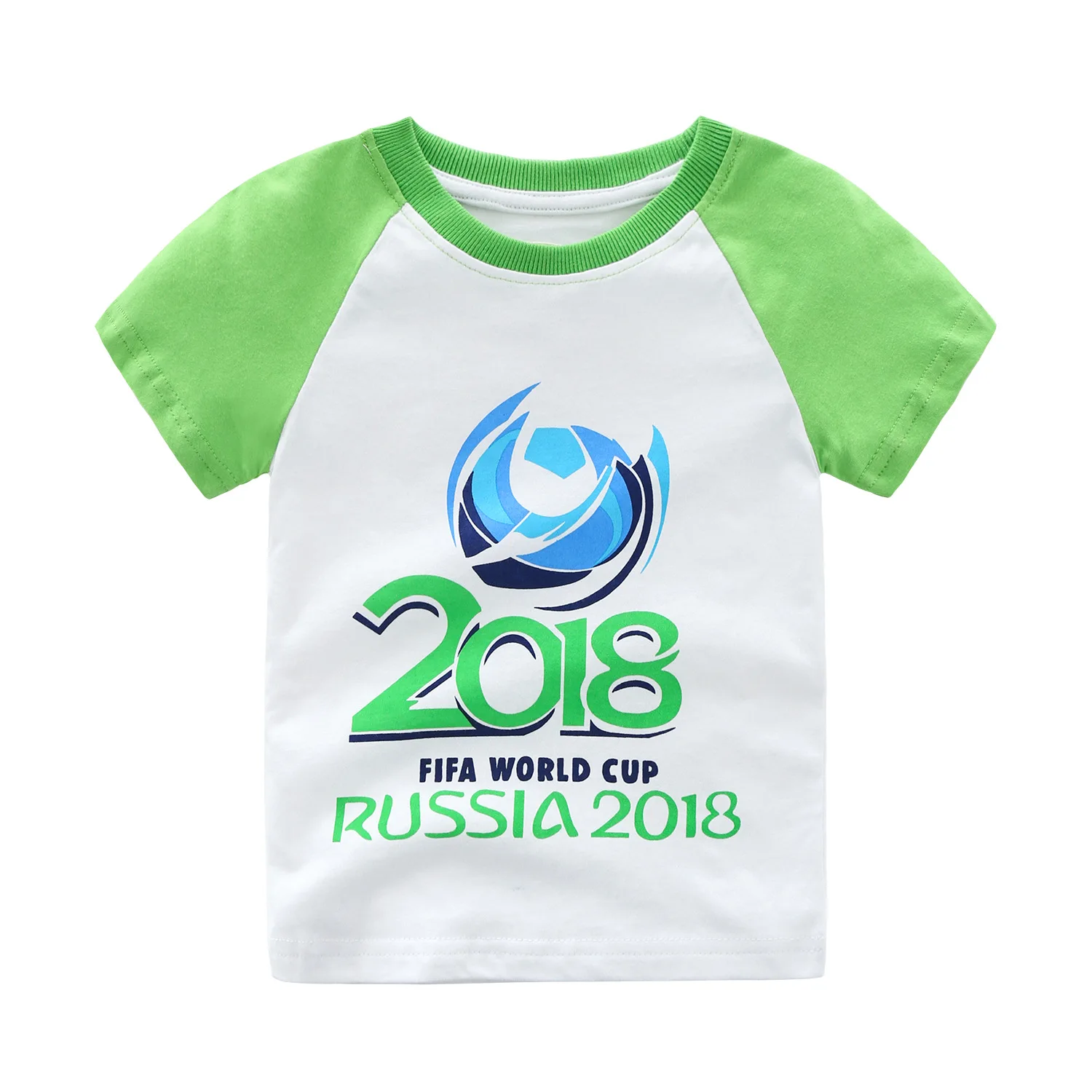 2018 Детская футболка с короткими рукавами Кубок мира по России хлопковые футболки