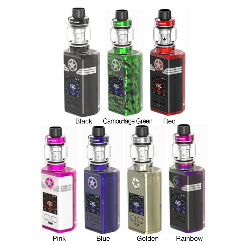 Набор Vaptio Captn TC 220 Вт с баком для парагоната 8 мл/2 мл и цветным 1 3-дюймовым tft экраном