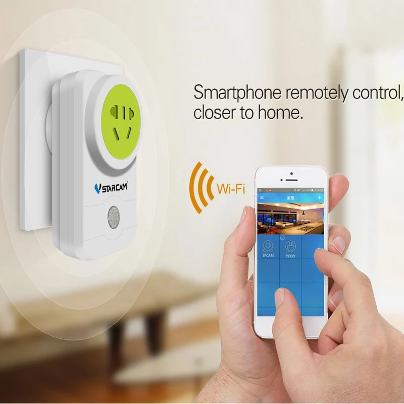 Бесплатная доставка VStarcam WF831 Wi Fi Умный Розетка Разъем Беспроводная Электрическая