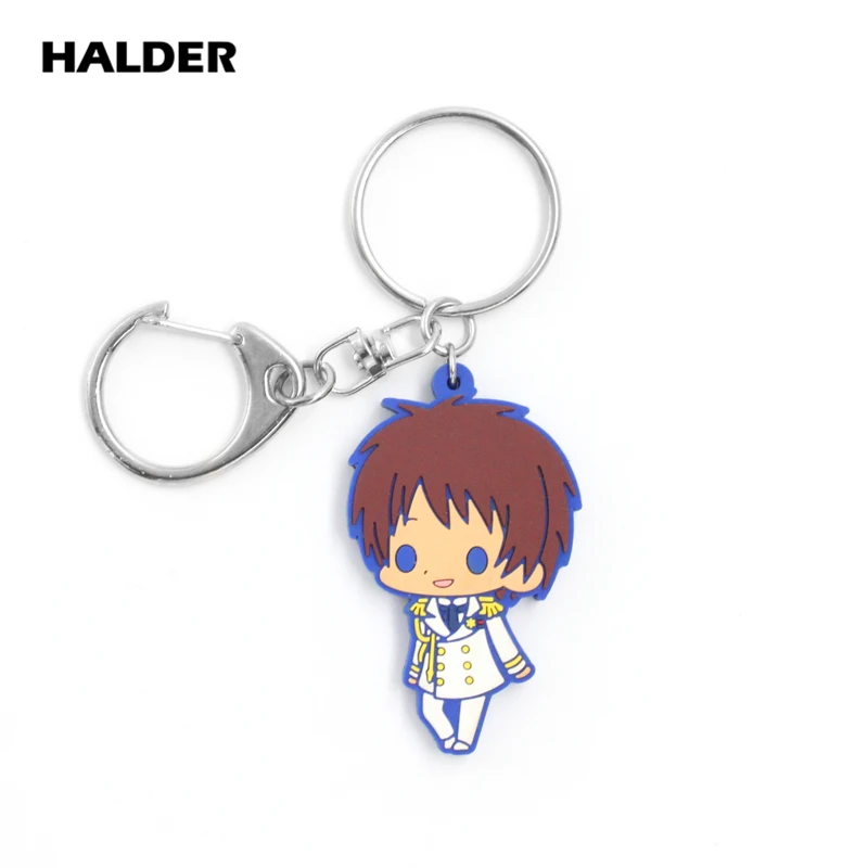 Аниме halder Uta no Prince Sama Aijima Cecil Ittoki Shinomiya Ren цифры кулон мягкий ПВХ Брелоки держатель ключей автомобильные брелоки для сумки - Цвет: Aijima Cecil