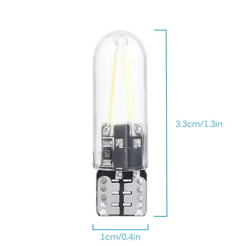 AOZBZ 12V автомобиль T10 W5W 168 194 стекло COB 2-LED ширина света чтения лампы номерного знака