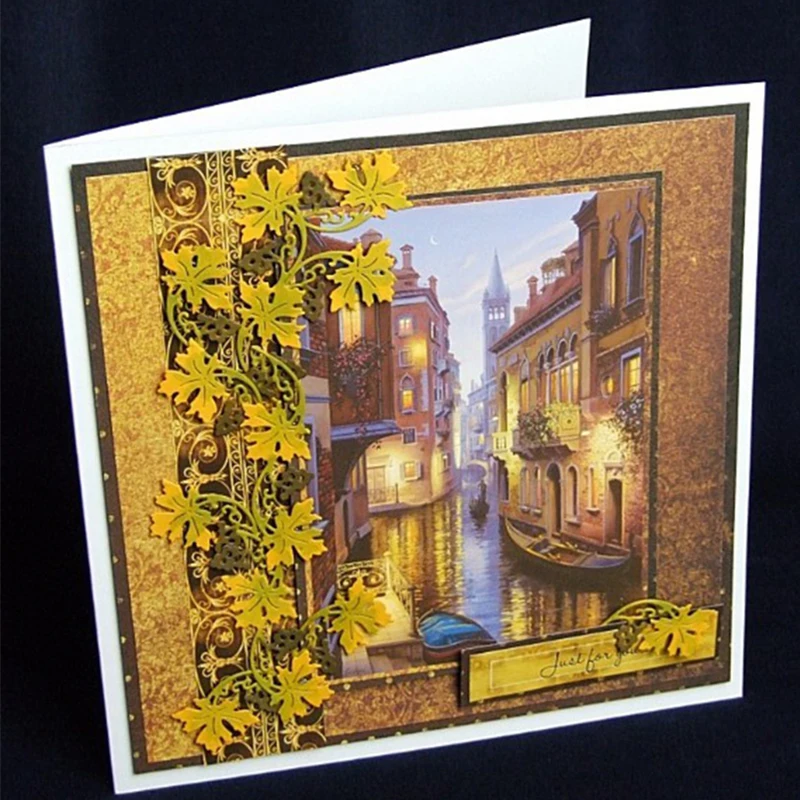 

Cirrus Leaf Metal Cutting Dies Stencils For DIY Scrapbooking Decorative Embossing Suit Paper Cards Die Cutting Template 2018 New