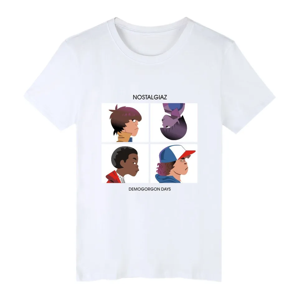 Короткий рукав Футболка смешно печать Новое поступление странные вещи летняя