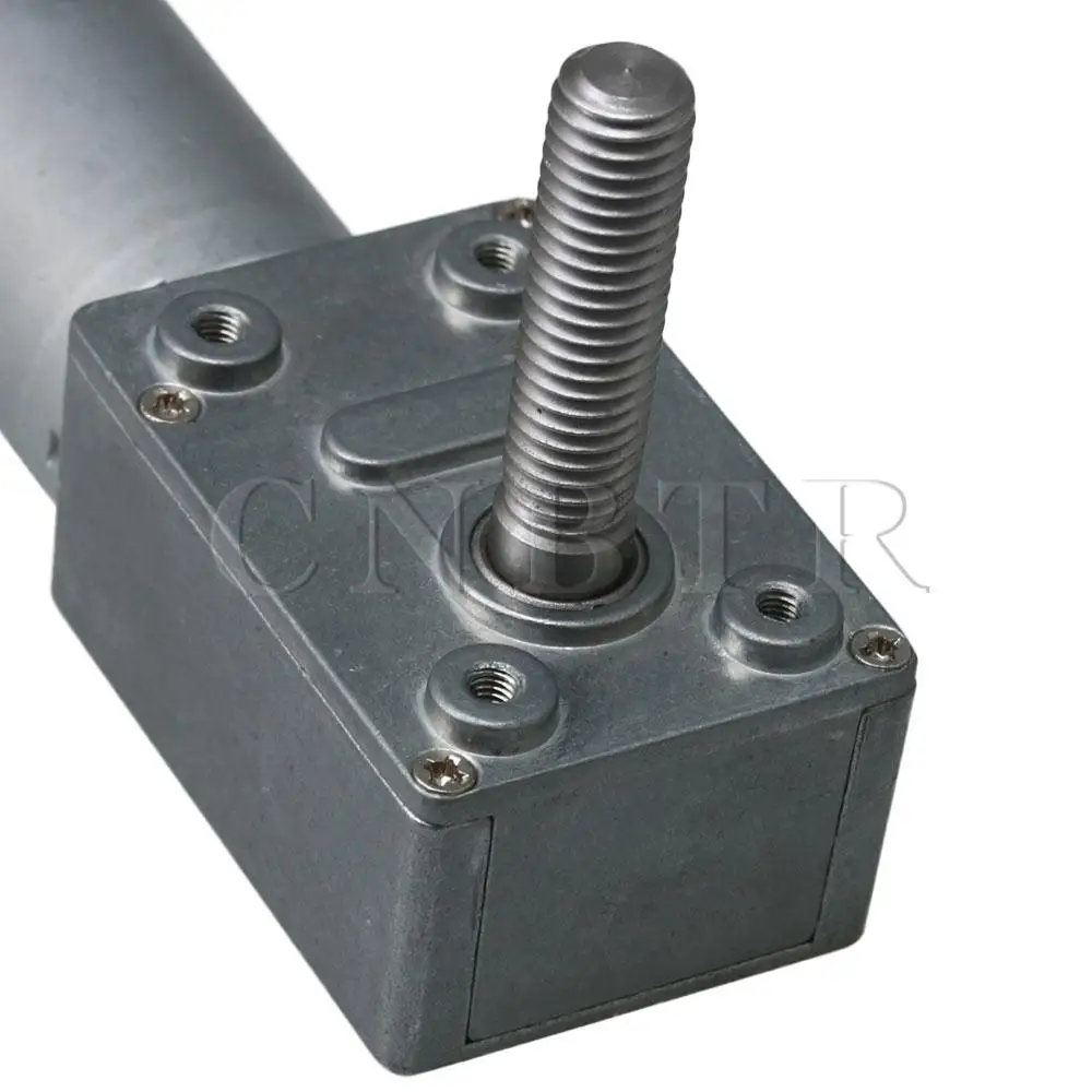 CNBTR DC 12V Worm Gear Reducer Motor 55RPM Self-Lock M8 Screw Output Shaft | Инструменты