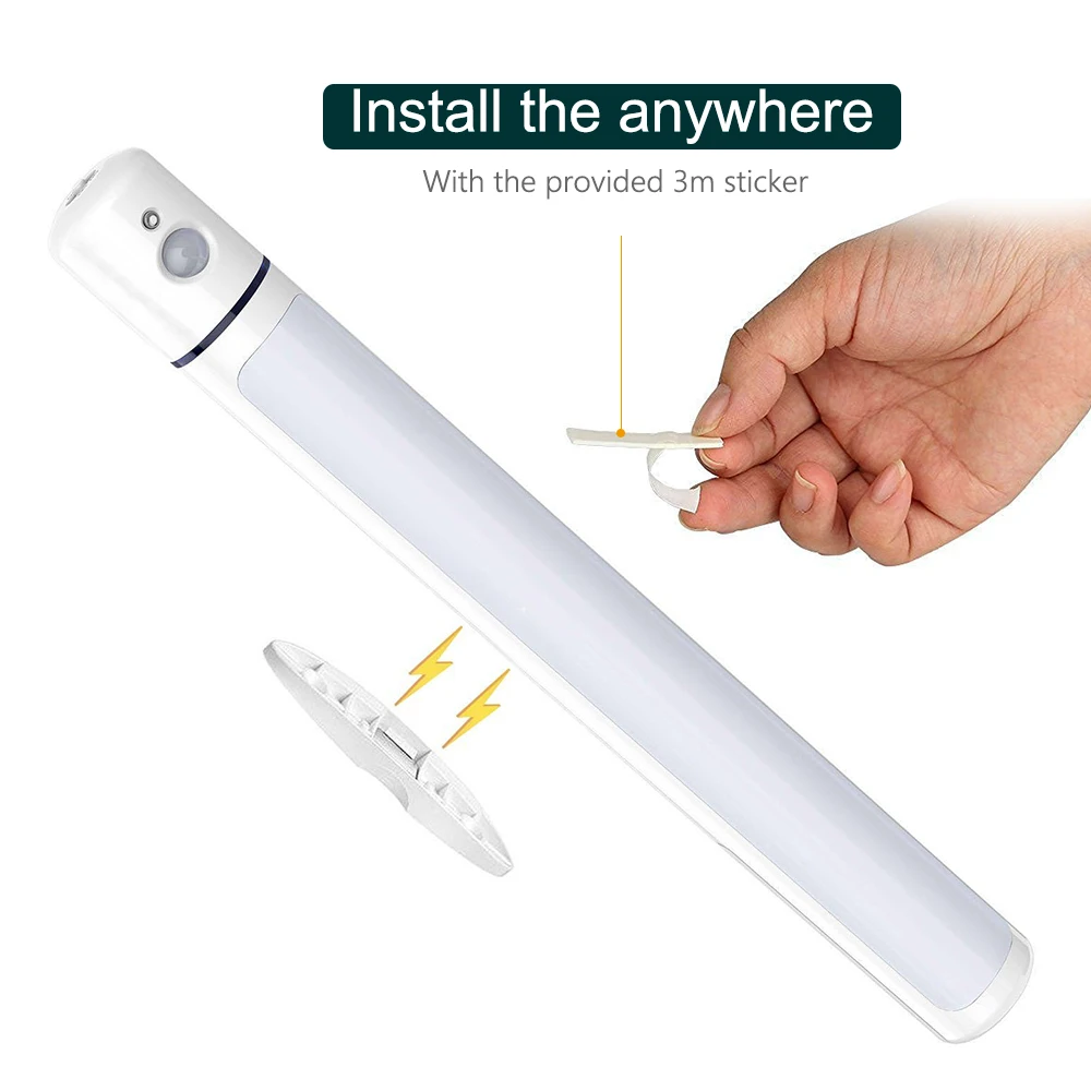 Авто Вкл/Выкл ИК датчик движения бар тип Ночной светильник на батарейках