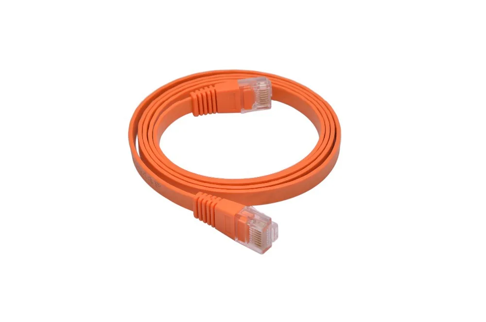 Прямая поставка плоский кабель Ethernet CAT5E длиной 1 5 мм из чистой меди RJ45 м |