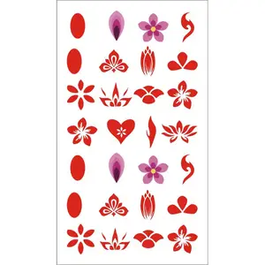 Новинка, лидер продаж, 1 лист, наклейка для бровей в древнем этническом стиле, сделай сам, красная наклейка для лица и глаз, украшение на лоб, сценическое украшение, временная татуировка