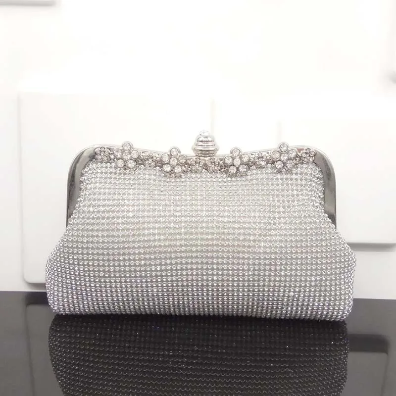 Muling женские вечерние сумки стразы металлические полные бриллиантов клатчи на
