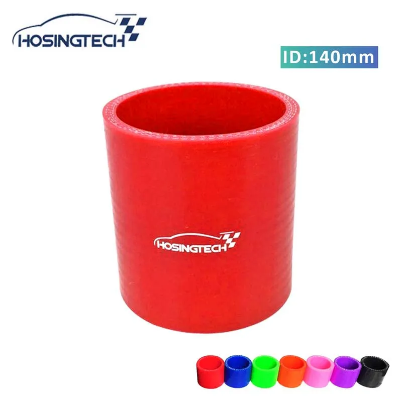 HOSINGTECH высококачественный большой диаметр 5 &quot140 мм 4ply Красный силиконовый шланг