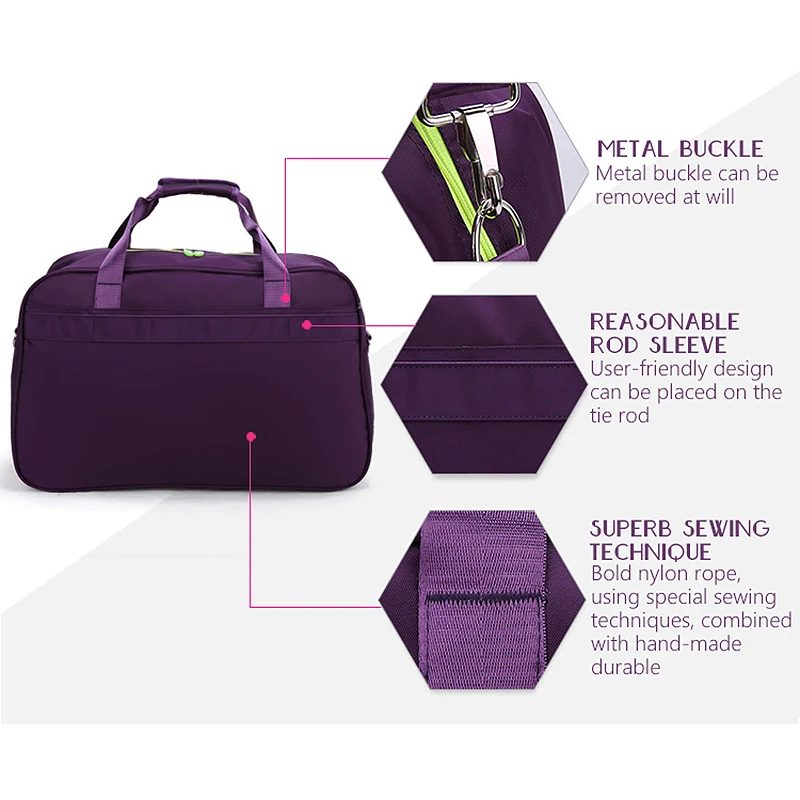 Women Gym Bags Solid Nylon Waterproof Handbag Ladies Large Capacity Bag High Quality wear-resistant Female | Спорт и развлечения