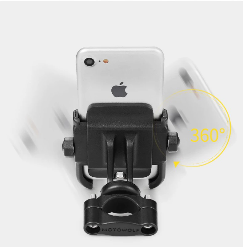Aluminum Alloy Motorcycle Phone Stand Holder For iPhoneX 8 7 6s Support Telephone Moto Bracket GPS Bike Handlebar | Мобильные