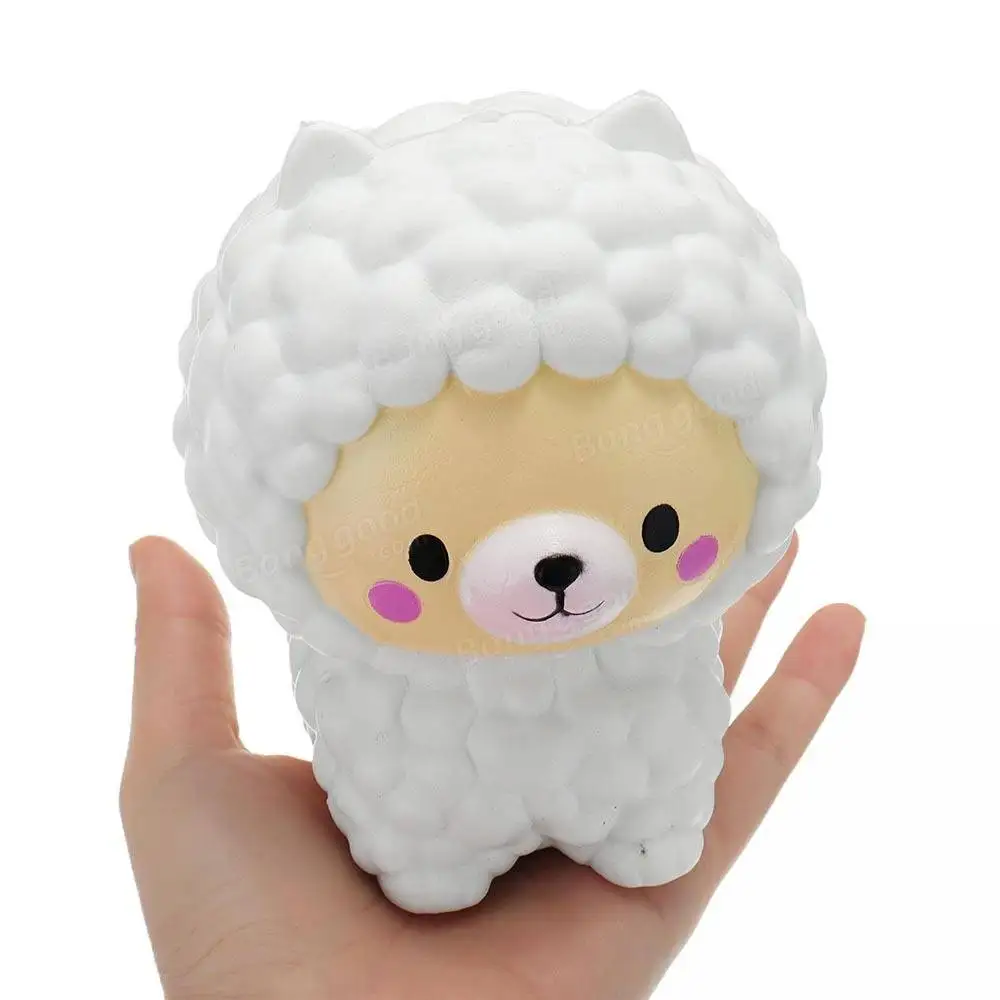 Новые милые мягкими 12 см Jumbo мультфильм овца Альпака ягненка замедлить рост Kawaii