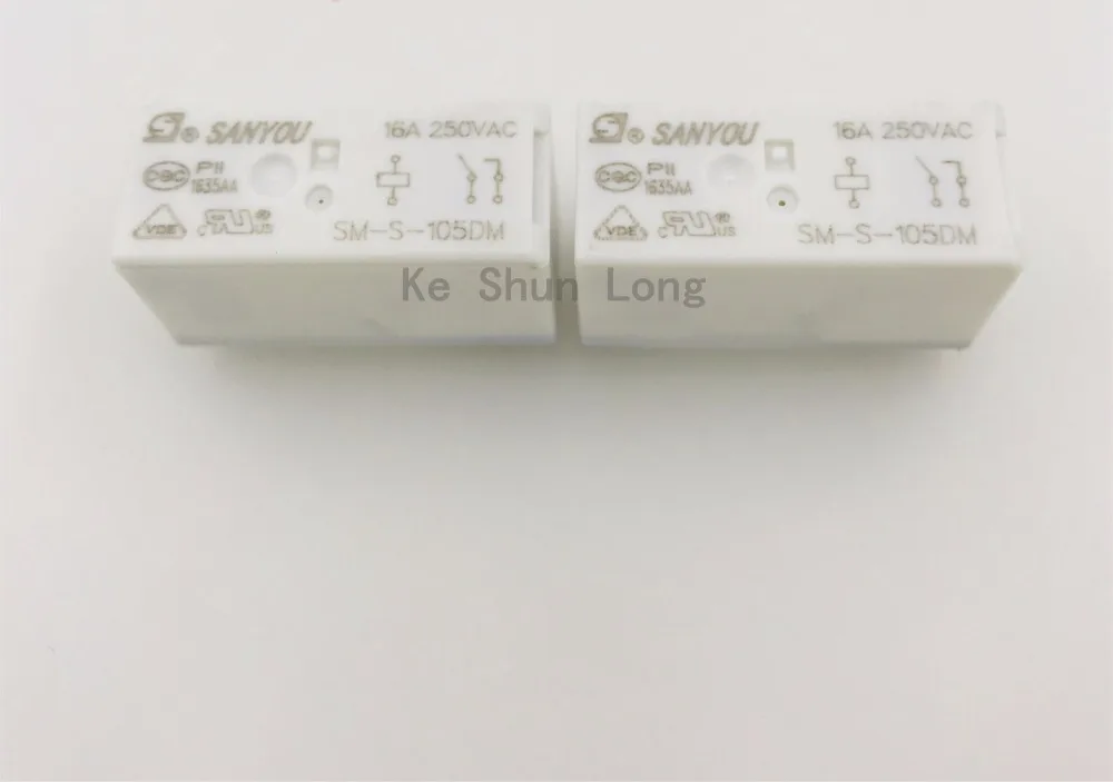 100% оригинальный новый SANYOU SM S 105DM 112DM 124DM 6pins 16A250VAC 5VDC 12VDC 24VDC Мощность реле|Реле| |