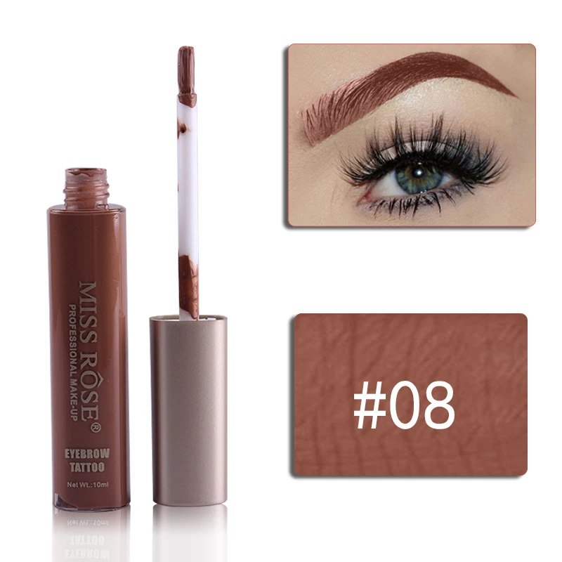 5 шт. 06 EyeMakeup водостойкая долговечная краска для бровей красное вино отклеивать