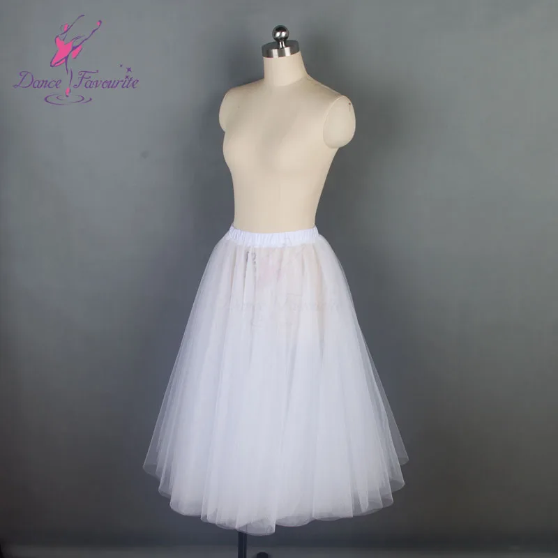19025 Dance Favourite Four Layer Shinning Soft Tulle Romatic Ballet Tutu (without panty) Long Half Costume | Тематическая одежда и