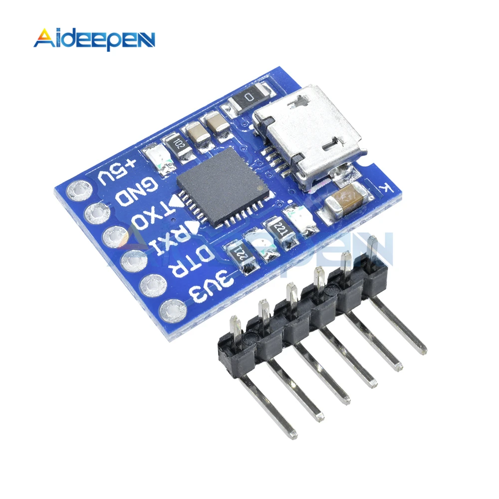 Преобразователь с Micro USB на UART TTL модуль CP2102 2 0 6 контактов последовательный