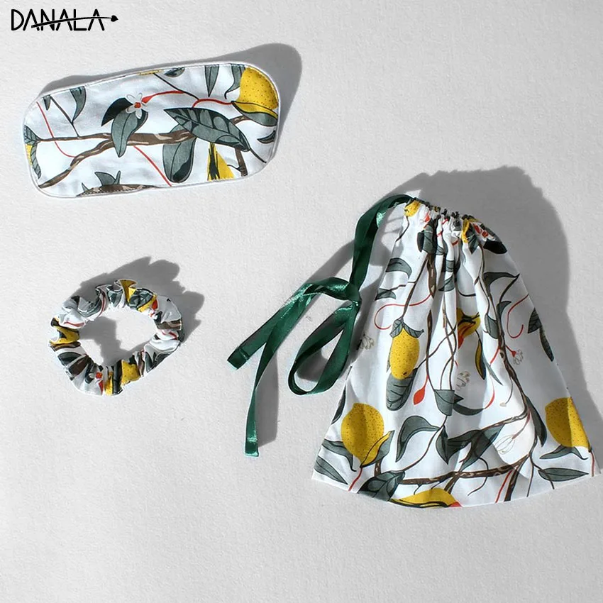 Женский Повседневный костюм для сна DANALA элегантные комплекты одежды с цветочным