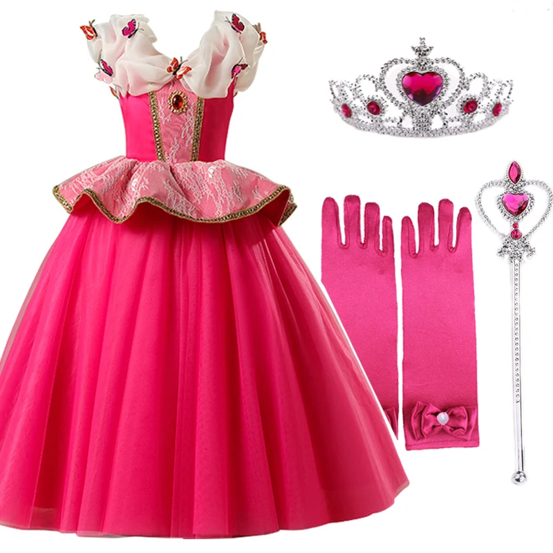Girls Dresses Sleeping Beauty Cosplay Princess Dress For Kids Halloween Birthday Party Tutu for Christmas | Детская одежда и обувь