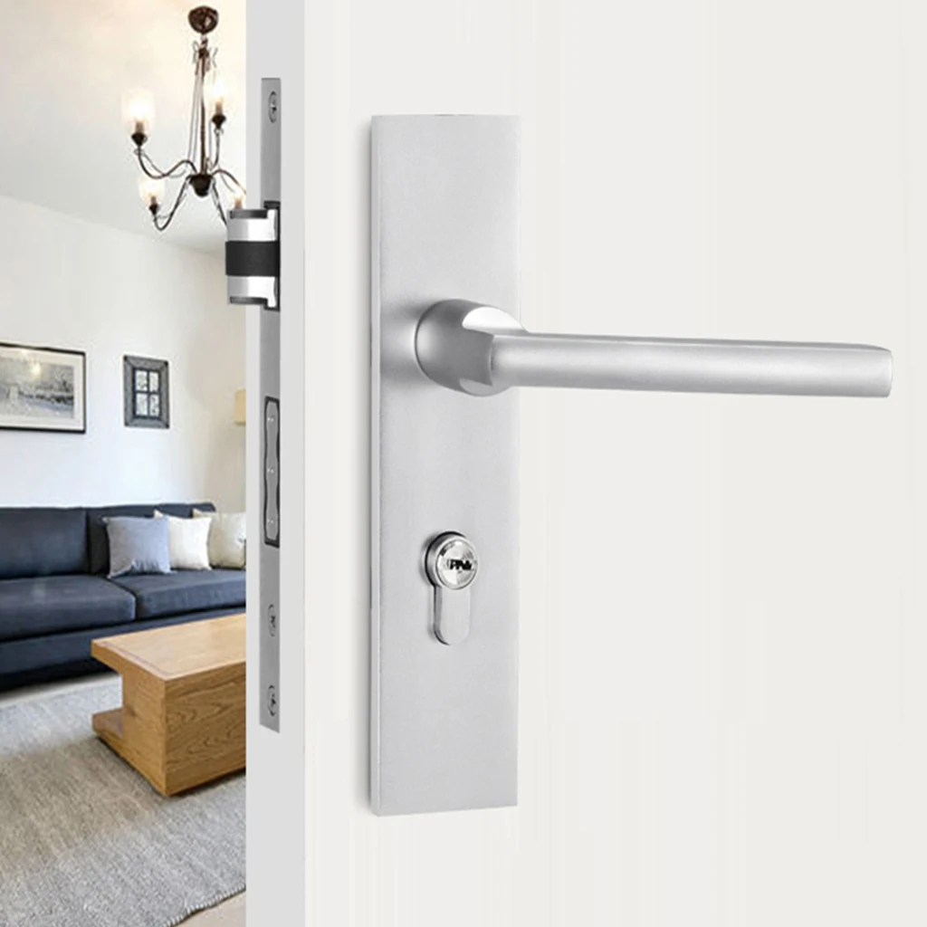 Дверной замок с ручкой передней и задней ручки для ванной спальни #1|bedroom door