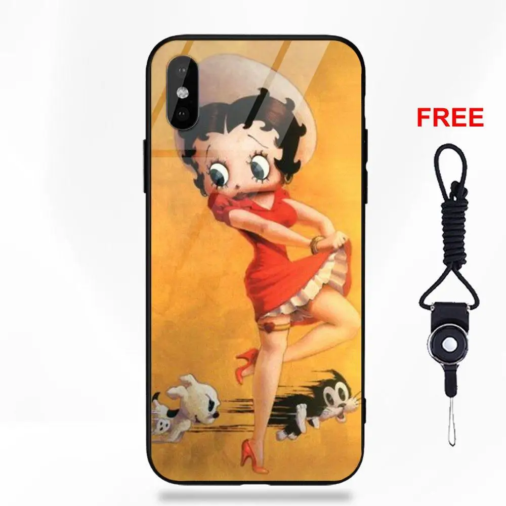 Vvcqod Сексуальная мультфильм девушка Бетти Буп для Apple iPhone 5 5C 5S SE 6 S 7 8 плюс X XS Max XR