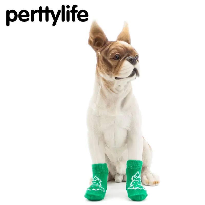PERTTYLIFE внутри помещения зеленая Рождественская елка домашние носки для собак