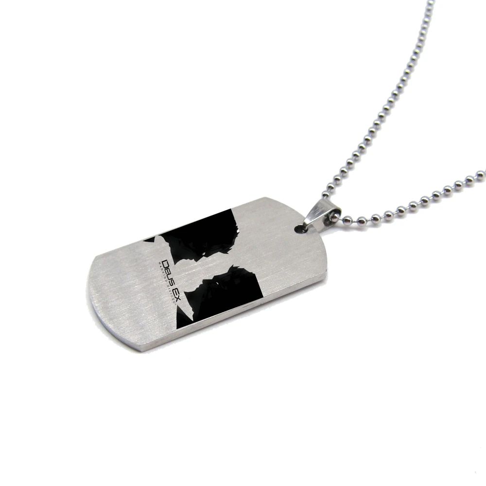 Новая Игра Deus Ex: Mankind Divided ожерелье Adam Jensen Dog Tag подвеска из нержавеющей стали