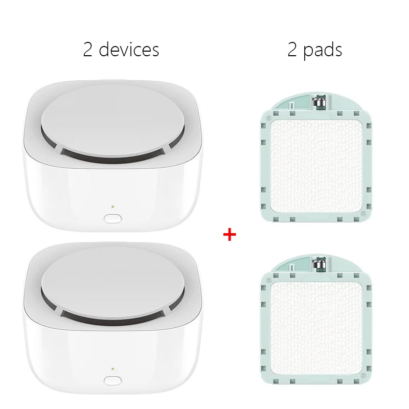 2 pcs xiaomi mijia Электроника москитный диспенсер насекомое муха Комаров Репеллент вентилятор привод сроки экономия энергии без нагрева - Цвет: 2 pcs