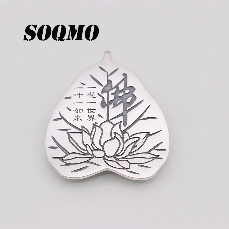 SOQMO 100% настоящий 925 Стерлинговое Серебро Buddhistic подвески для женщин мужчин