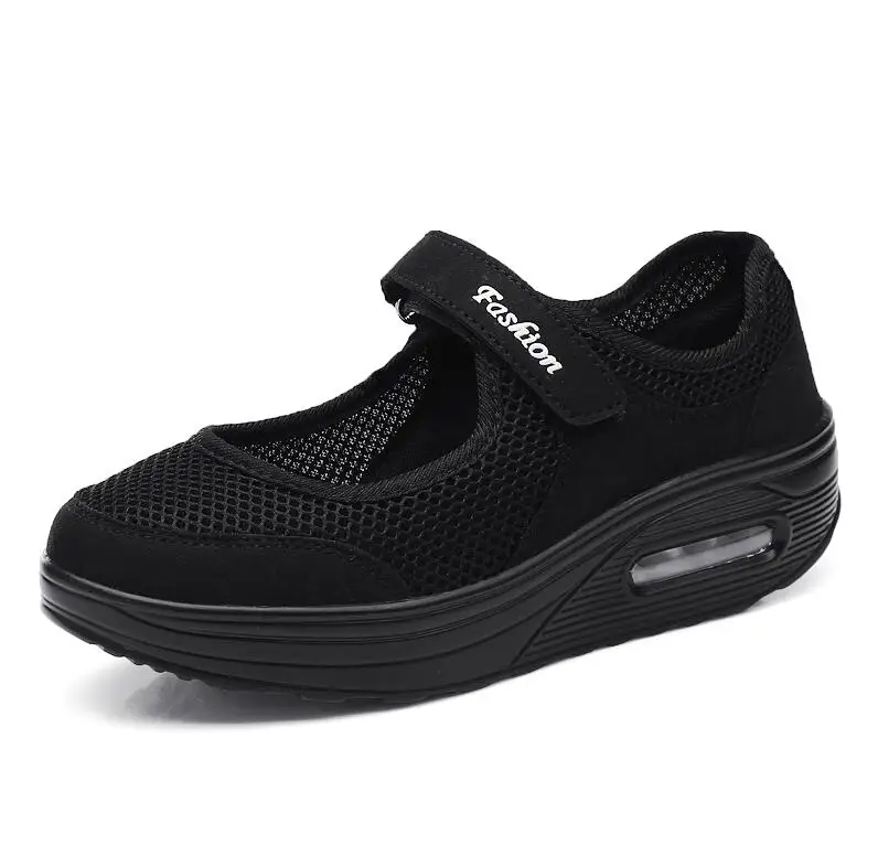 Akexiya/Осенняя женская обувь на плоской платформе дышащая для бега с воздушной