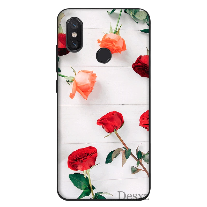 Mobile Phone Case For Xiaomi MiMAX3 6 8 9 10 SE A1 2 3 9T CC9 E Pro LiteSilicone Cover Valentine's Day Roses Flowers Bag Shell |