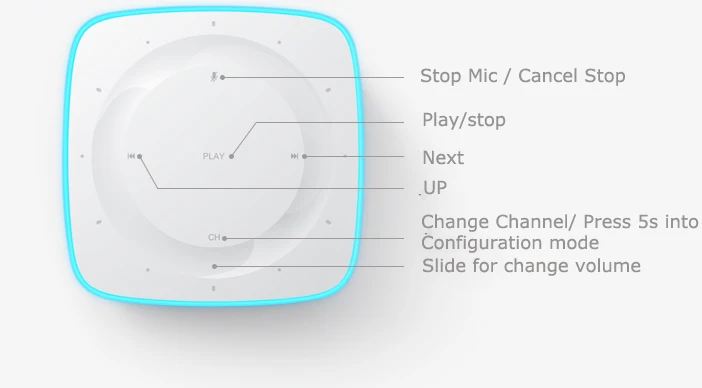 Оригинальный умный динамик Xiaomi AI голосовое управление bluetooth искусственный