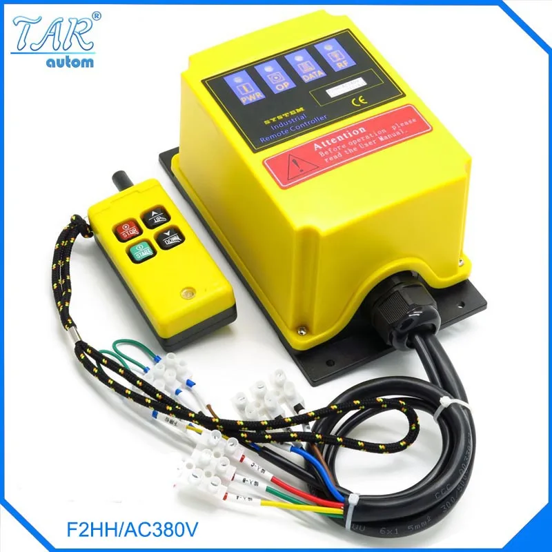 

AC 380V Industrial Remote Control Switch Crane Transmitter 4 channels Built-in contactor Lift electric hoist Direct control type