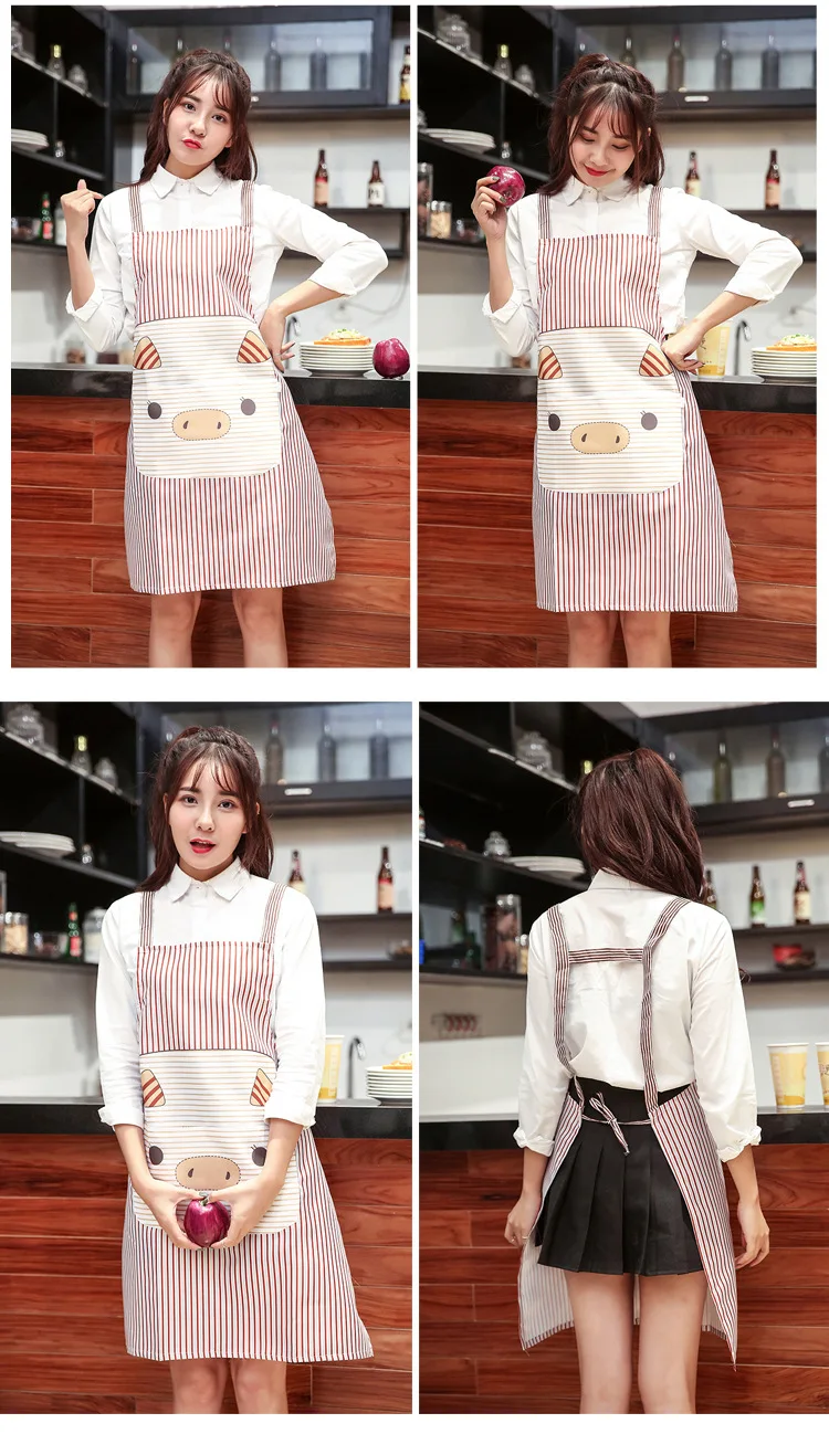 1PC Fashion Apron Kitchen Waterproof housekeeping apron Princess Dress Cooking Aprons Oil Dust Resistance Cute OK 0915 | Дом и сад