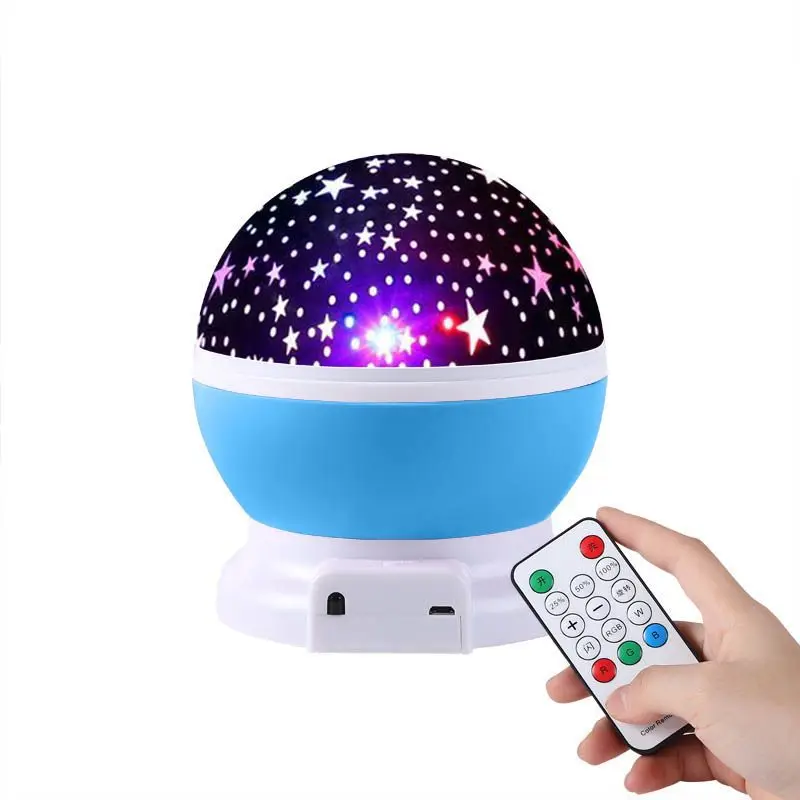 Starry Sky Blue Светодиодный ночник проекционная лампа Романтический Звездное небо люминесцентные игрушки Батарея зарядка через usb Bluetooth звук игрушка-ночник - Цвет: Starry Sky Blue
