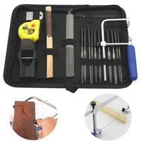 40pcs woodworking tool set curve saw trimming files planer saw blades with bag free shipping