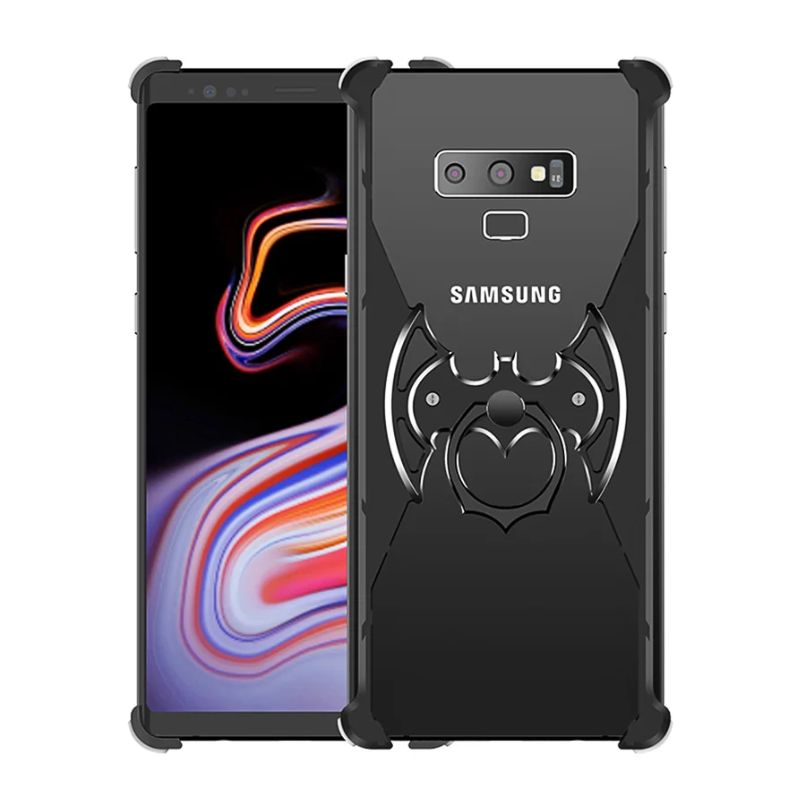 OATSBASF дизайн летучей мыши металлический корпус для samsung Galaxy S9 индивидуальный металлический чехол-бампер ударопрочный корпус для samsung S9