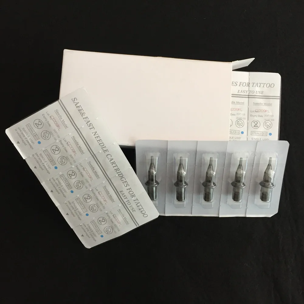 Топ 20 шт 1RL серый картридж татуировки трубки для игл круглый вкладыш 1 тату