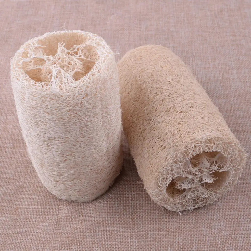 2X тела люфы скруббер здоровый Luffa бытовые товары Loofa Ванна Душ для чистки губка Полотенца купальный|Губки и
